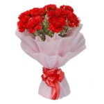 A Premium Bouquet of 10 Red Carnations