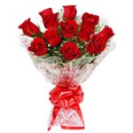 12 Red Roses Simple Bunch