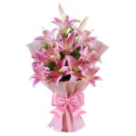A Premium Bouquet of Pink Lilies
