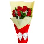 12 Red Roses Elegant Bouquet