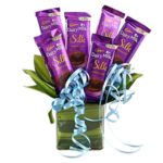 # 01 - A Beautiful Arrangement of 6 Cadbury Silk Chocolates in a Re-usable Glass Vase