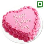 A Mothers Day Special Premium Heart Shape Cake (Flavor Selection Available)