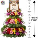 Big 5 FEET Personalized Photo Premium Arrangement of Orchids & Mix Flowers
