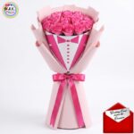 # 0001 - A Luxurious Premium Bunch of 15 Pink Roses