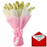 An Elegant Bunch of 8 Fragrant Rajnigandha Flowers