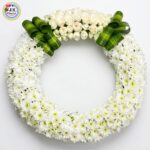 WREATH - of White Roses & Sevanti (Large)