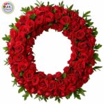 WREATH - of Red Roses (Large)