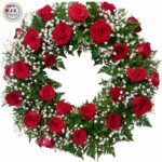 WREATH - of Red Roses (Medium)