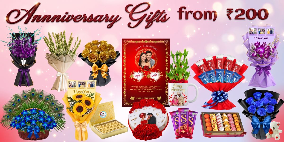 Send Anniversary Gifts Online to Vadodara by JK Florist